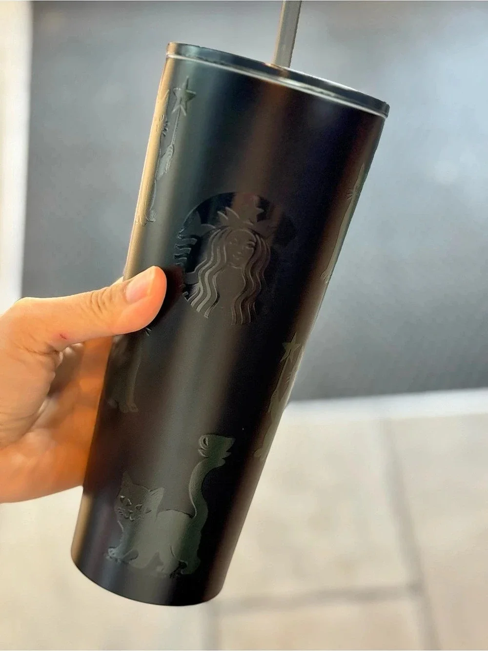 Glow in dark cats tumbler Starbucks’s Halloween 2026